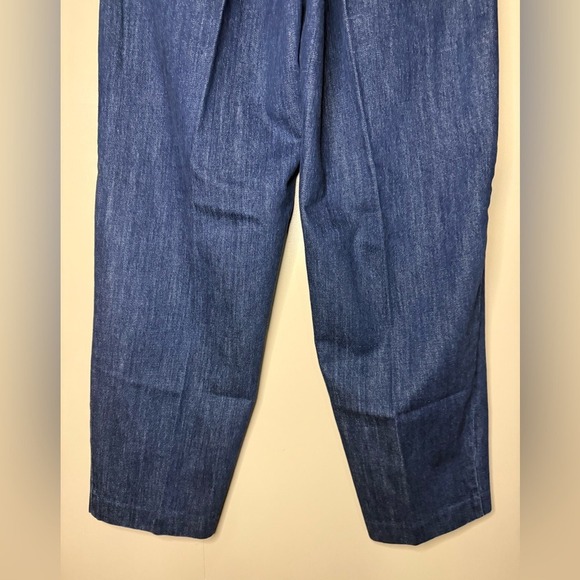 J.Crew Tapered Pleated Jeans 1984 Rigid Denim High Rise Size 26 Tall NWT - Picture 7 of 9